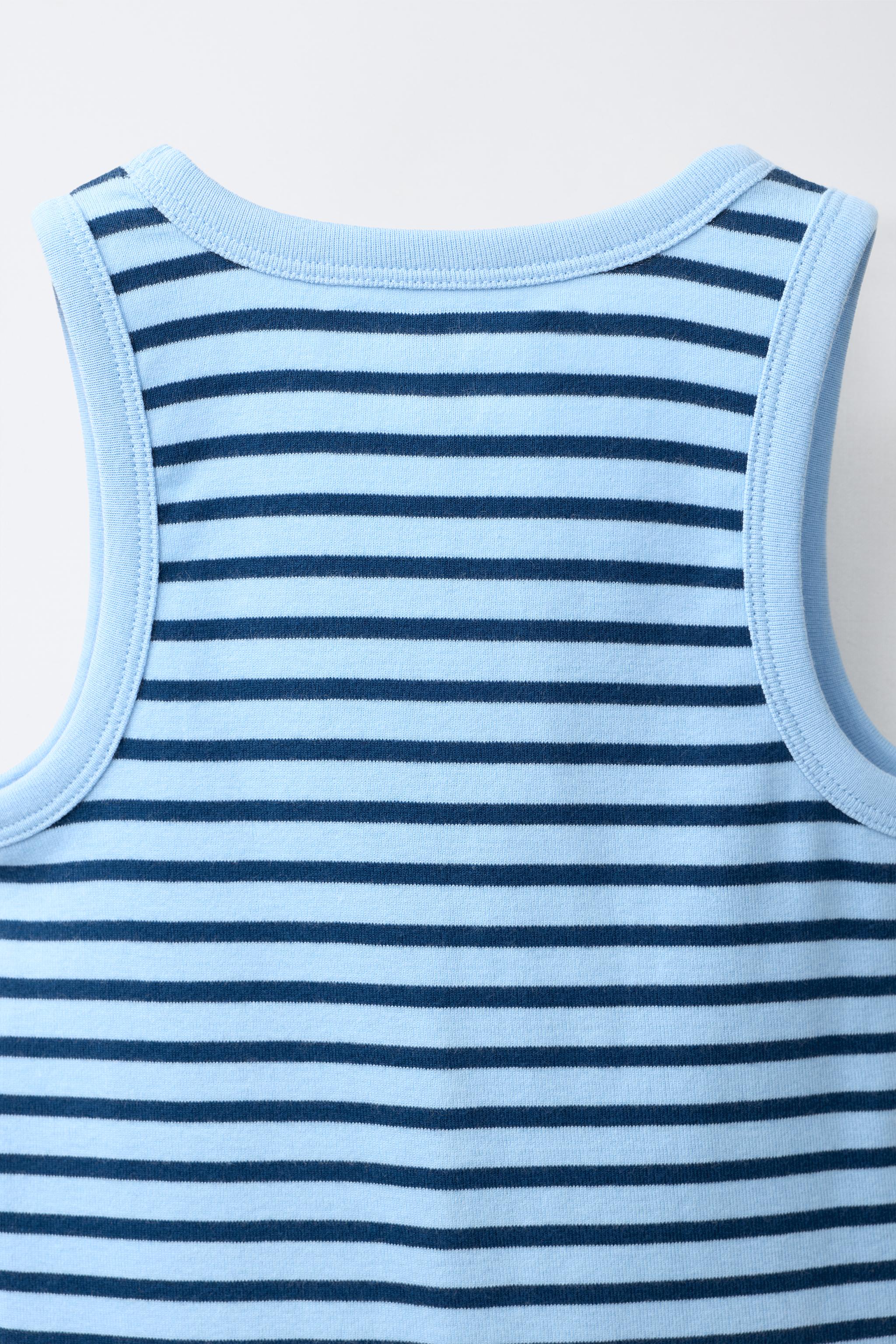 STRIPED RIB TOP